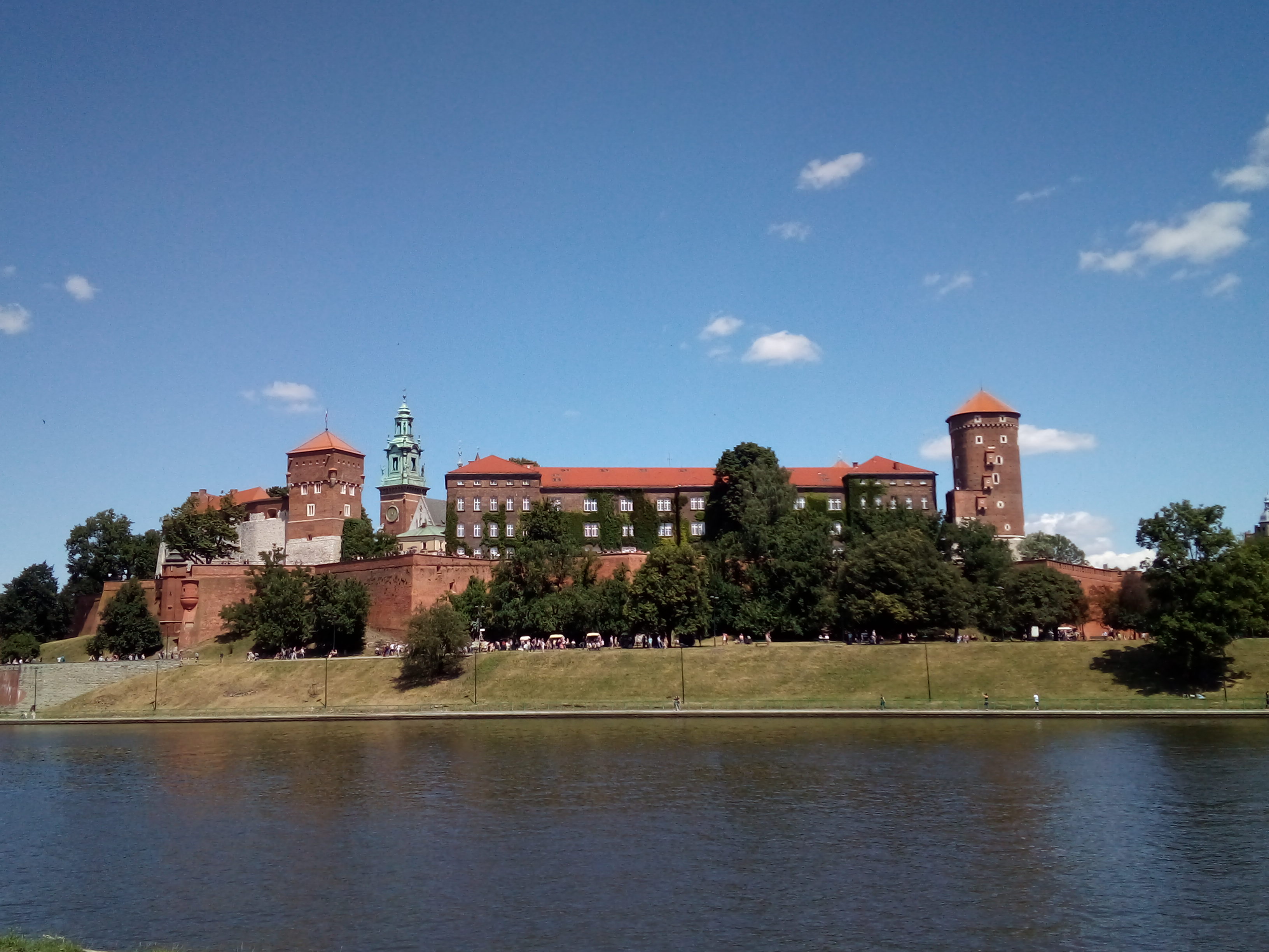 Wawel in Kraków, vom gegenüberliegenden Ufer
